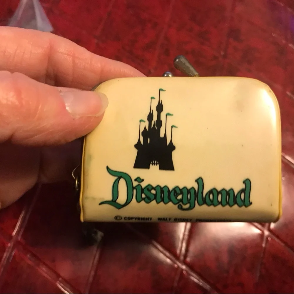 1960's Disneyland Park Vinyl Coin Purse Tinker Bell Original Souvenir 2.5